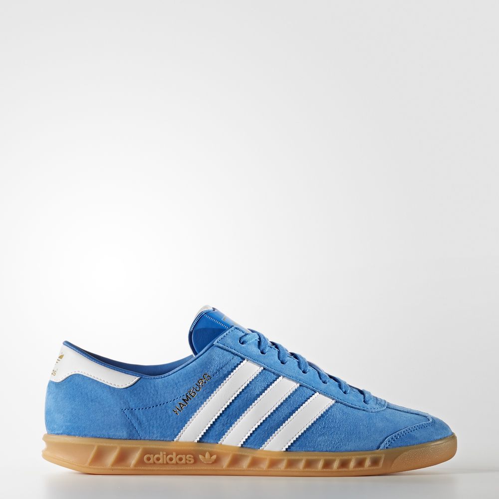 Adidas Hamburg - Originals ανδρικα - Μπλε/Ασπρα,Μέγεθος: EU 36 – 54 2/3 (594BQWMC)